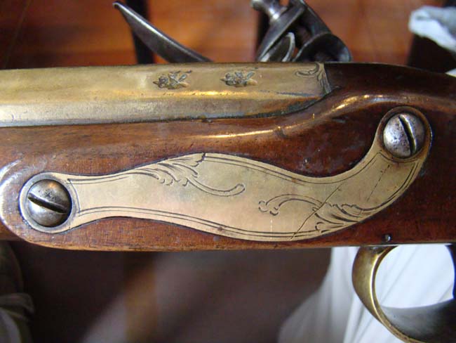 An historically important Brass barreled flintlock blunderbuss owned by Alexander Speirs of Elderslie, Scotland, circa 1755-1760. — image 11